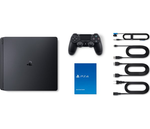 Игровая приставка Sony PS4 Slim 1TB Black+Gran Turismo Sport+God